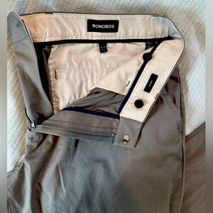 BONOBOS Men’s Workweek Warriors Dress Pants Friday Grey Size 36